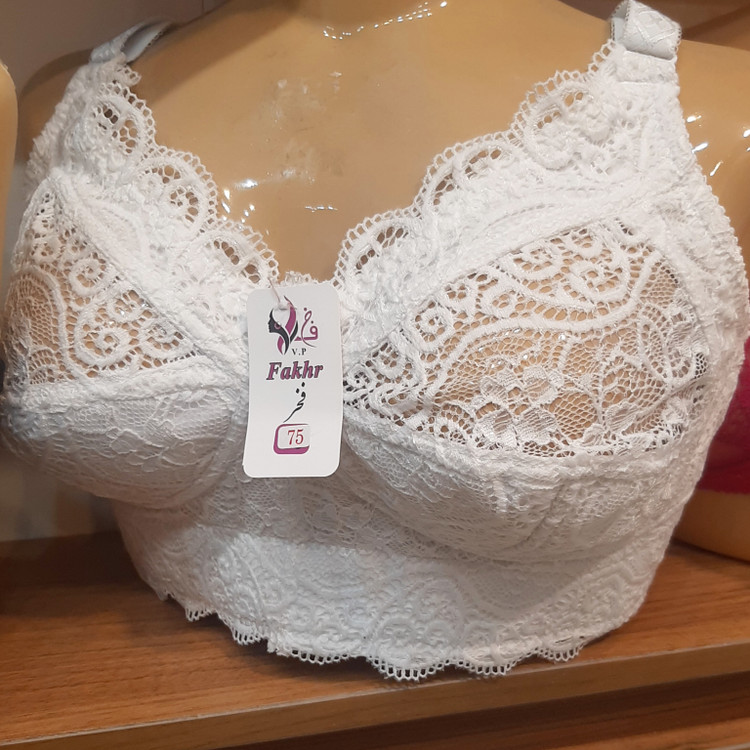 سوتین دانتل کش پهن زنانه بدون فنر