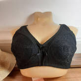 سوتین نخی کاسه دانتل بدون فنر