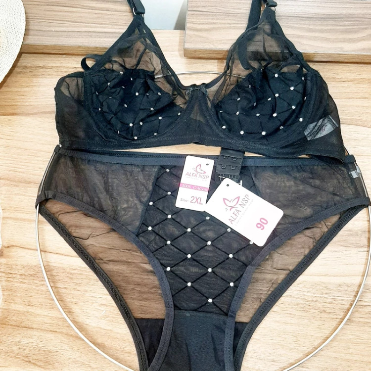 سوتین وشورت تورگاز فنردار نقره کوب ضدحساسیت برند آلفا