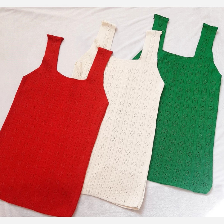 تاپ بافت طرح لوزی زنانه سوپر پلی استر